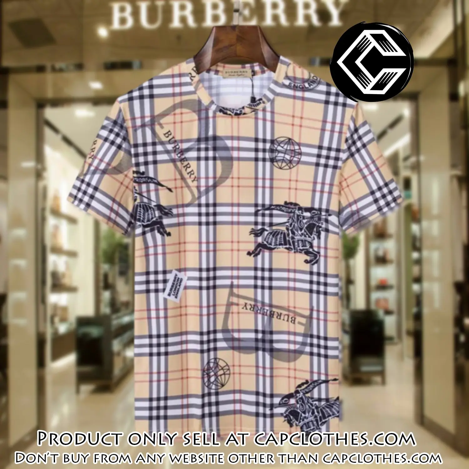 Burberry logo luxury brand tshirt outfit for men women cc5622173